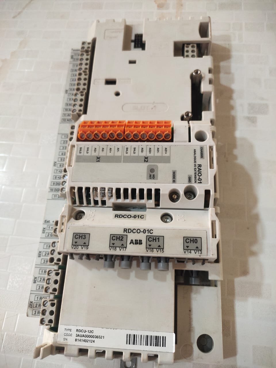ABB RDCU-12C 3AUA0000036521 Sürücü Kontrol Ünitesi (RDCO-01C ve RAIO-01 ile birlikte)